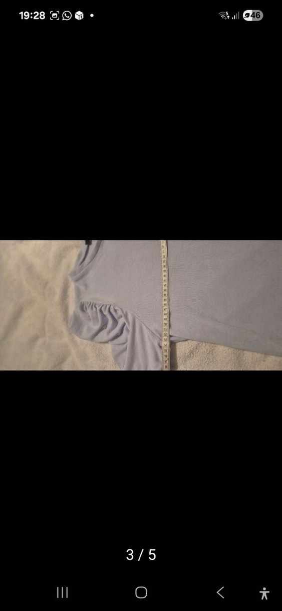 mavi balon kol bluz - Görsel 3