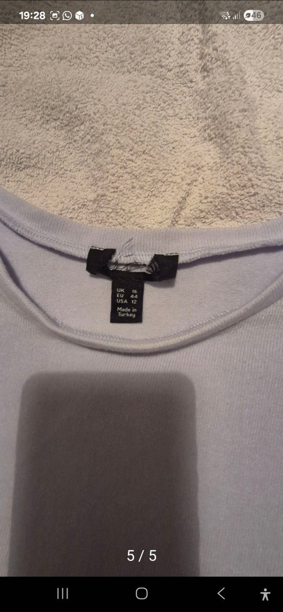 mavi balon kol bluz - Görsel 5