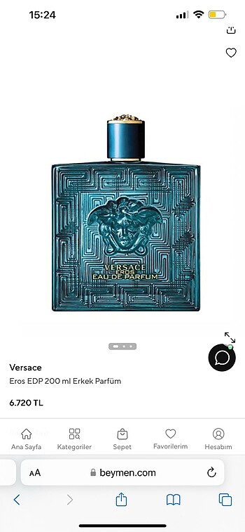 Versace Eros 200 ML Orjinal Ürün