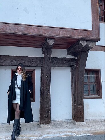Beyaz Sweatshirt Elbise