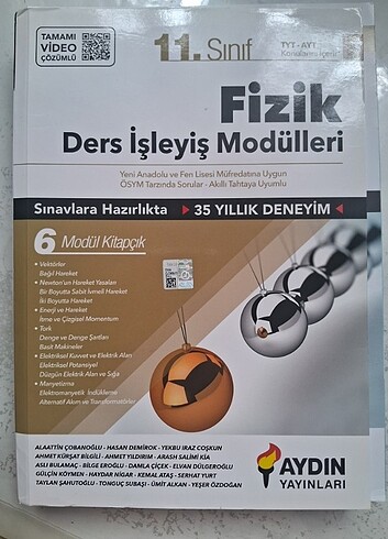 11.sınıf fizik aydın yayınları 