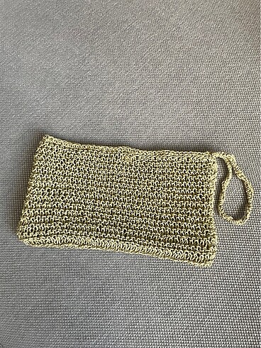 hasır clutch el çantası