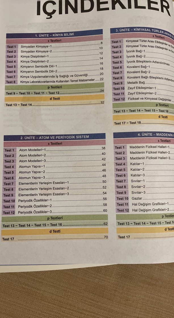 TYT orbital Kimya Soru Bankası ve 3 Adım kimya - Görsel 2
