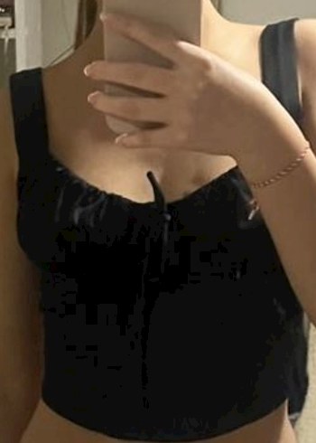 Bershka siyah saten Büstiyer - Görsel 2