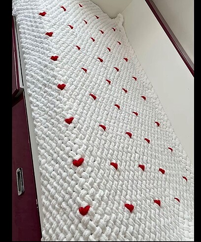 Puffy kalpli, fiyonk battaniye - Görsel 2