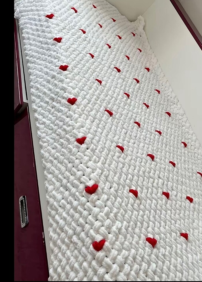 Puffy kalpli, fiyonk battaniye - Görsel 2