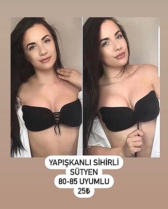 Yapışkanlı sütyen