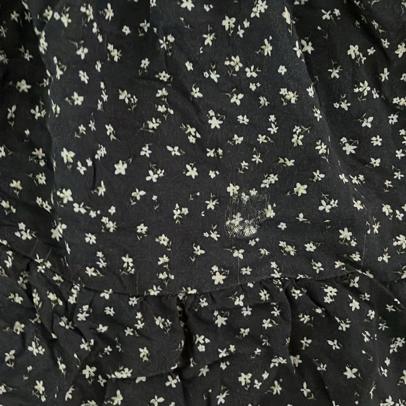 Bershka elbise V Yaka Lacivert Midi Bohem Elbise - Görsel 3