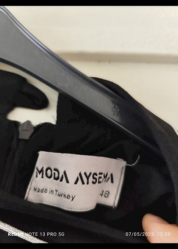 48 Beden Siyah Uzun Kadın Elbise,