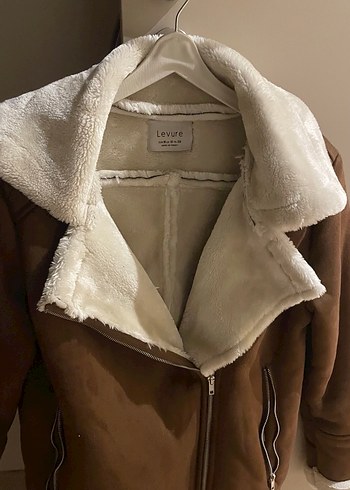 Kürklü Kahverengi Süet Kadın Ceket - Görsel 2