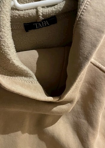 Bej Kapüşonlu Kadın Sweatshirt takım - Görsel 3