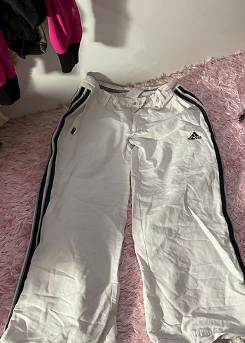 Adidas Beyaz Kadın Rahat Kesim Eşofman