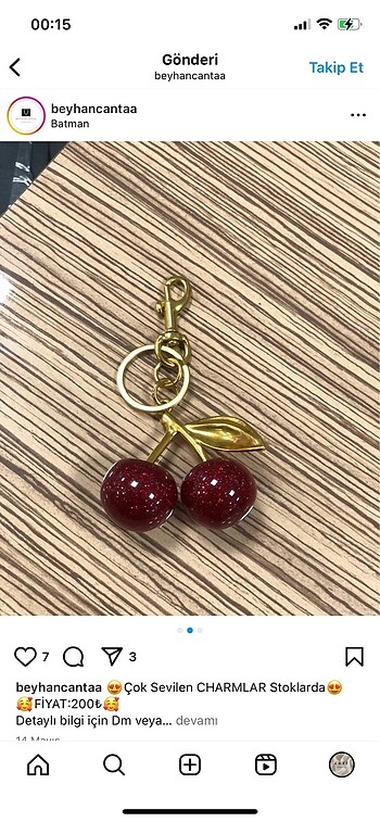 Kirazlı charm