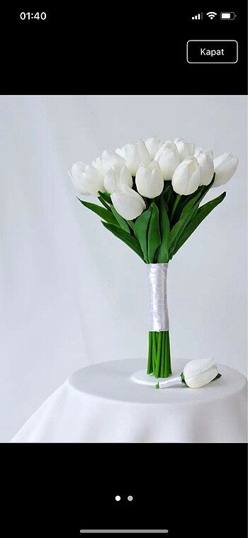 Lale gelin buketi