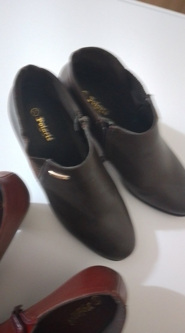 Bordo Deri Kadın Dolgu Topuk Bot - Görsel 2