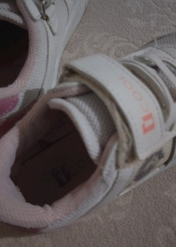 Kızlar için Beyaz Velcro Spor Ayakkabı - Görsel 3