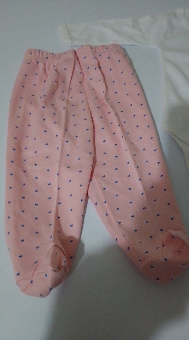 Beyaz Uzun Kollu Bebek Kız Body - Görsel 2