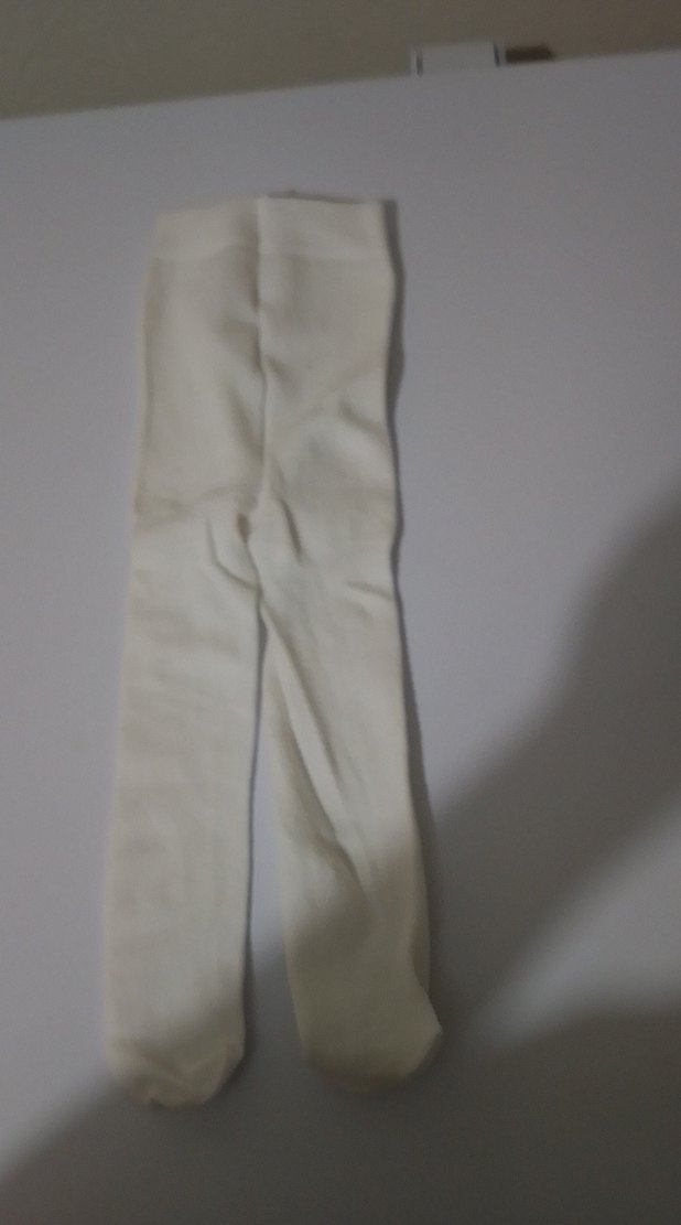 Beyaz Çocuk Külotlu Çorap - Görsel 2