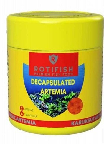 Rotifish decapsuled kabuksuz Artemia 15 gr