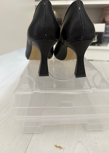 37 Beden siyah Renk Siyah Kırcalı Stiletto Topuklu Kadın Ayakkabı