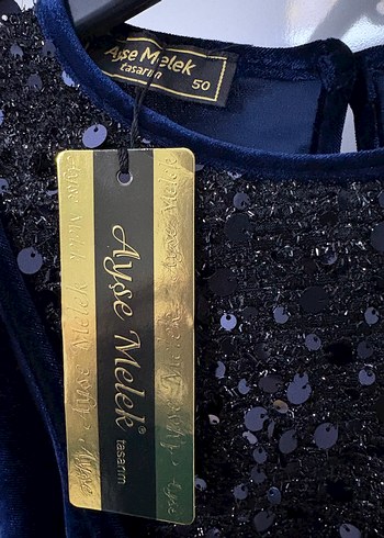 Drapeli Lacivert Kadın Uzun Abiye Elbise - Görsel 8