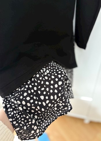 Uzun Kollu Siyah Kadın Tunik - Görsel 5