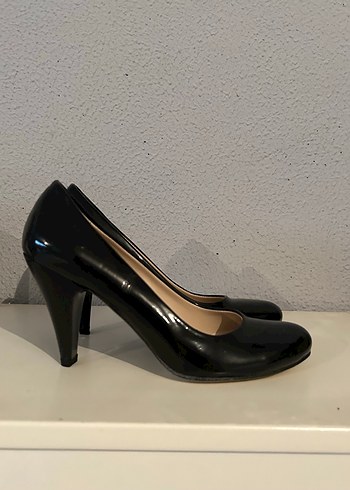 Kadın Siyah Stiletto Topuklu Klasik Ayakkabı - Görsel 3