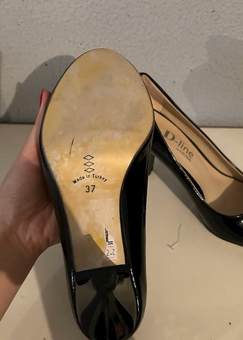 Kadın Siyah Stiletto Topuklu Klasik Ayakkabı - Görsel 7