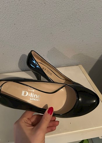 Kadın Siyah Stiletto Topuklu Klasik Ayakkabı - Görsel 4