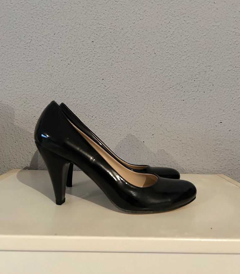 Kadın Siyah Stiletto Topuklu Klasik Ayakkabı - Görsel 3