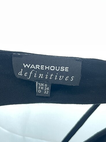 36 Beden siyah Renk Warehouse Uzun Elbise %70 İndirimli.