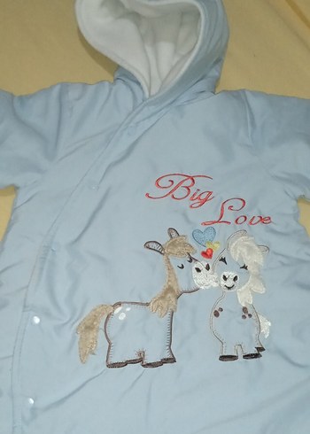 Mavi Baskılı Bebek Tulumu Fermuarlı - Görsel 7