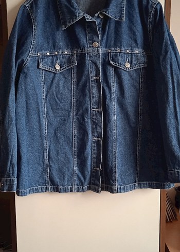 Denim&Co Düğmeli Mavi Kadın Denim Ceket