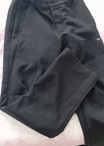 Kadın Siyah Bol Kesim Kumaş Pantolon