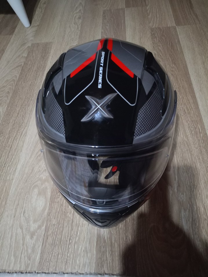 Gri Axor Biker Motokask - Görsel 2