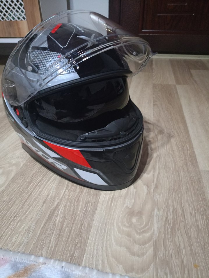 Gri Axor Biker Motokask - Görsel 5