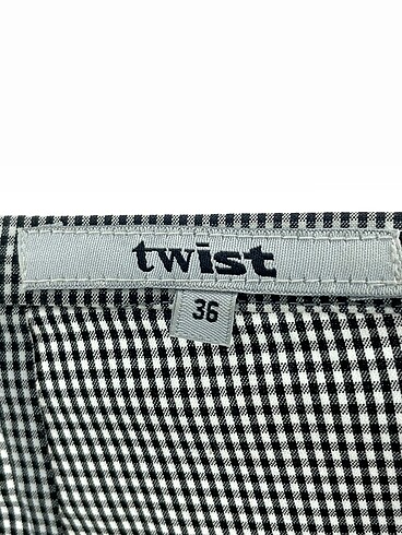 36 Beden gri Renk Twist Mini Etek %70 İndirimli.