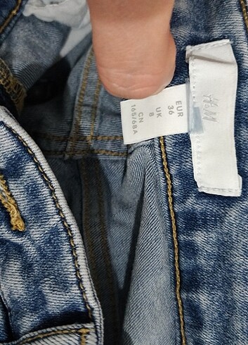 36 Beden mavi Renk H&M Bayan Kot pantolon