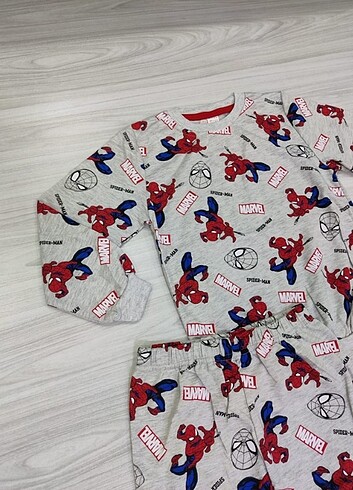 12-18 Ay Beden Spiderman Erkek Çocuk Pijama/Esofman