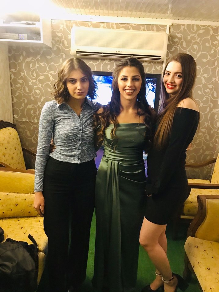 Stradivarius Düğmeli, Uzun Kollu Mavi Batik Bluz - Görsel 4