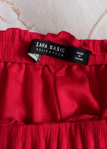 m Beden kırmızı Renk Zara vintage etek
