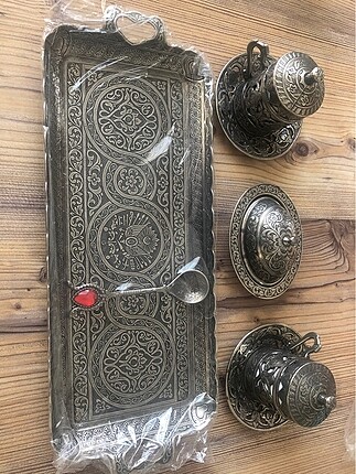 Bakır fincan takımı