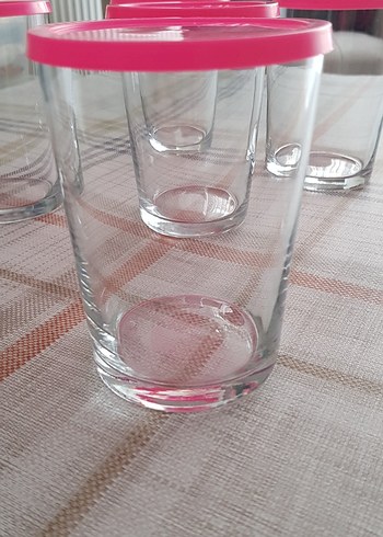 LAV Pembe Kapaklı 5'li Cam Saklama Kabı 520cc - Görsel 3