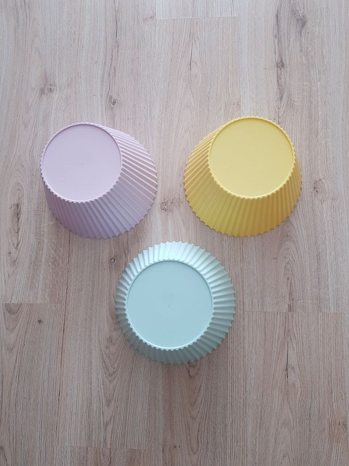 Pastel Renkli Plastik Kase Seti 3 adet 4 litre - Görsel 4