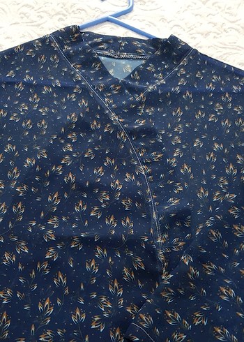 Lacivert  Bağlamalı Bohem Kimono - Görsel 11