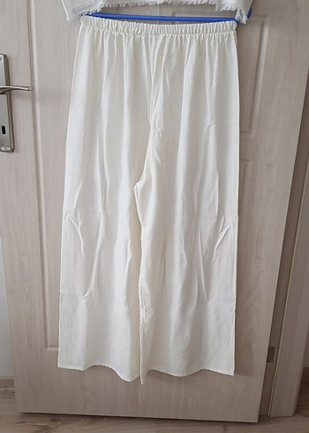 pareo ikili takım crop buluz lastikli salaş pantolon - Görsel 3