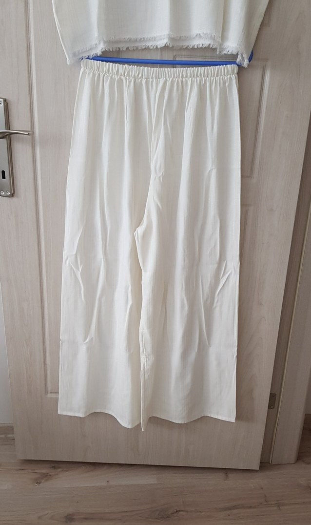 pareo ikili takım crop buluz lastikli salaş pantolon - Görsel 3