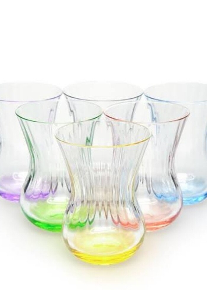 CEMİLE 6 LI ASORTI ÇAY BARDAĞI 150cc - Görsel 2