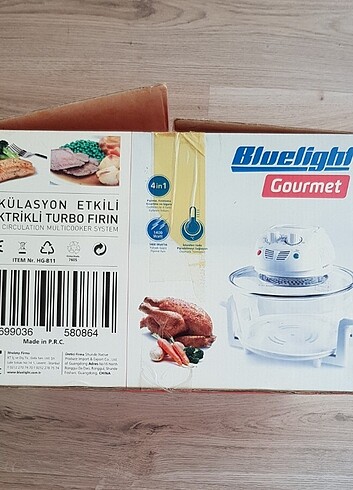Bluelight Gourmet Konveksiyonel Pişirici Turbo Fırın mini fırın - Görsel 9
