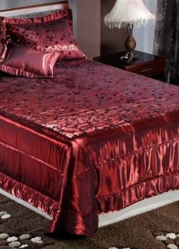 İstikbal bordo yatak örtüsü 260 x 270 çeyiz - Görsel 2